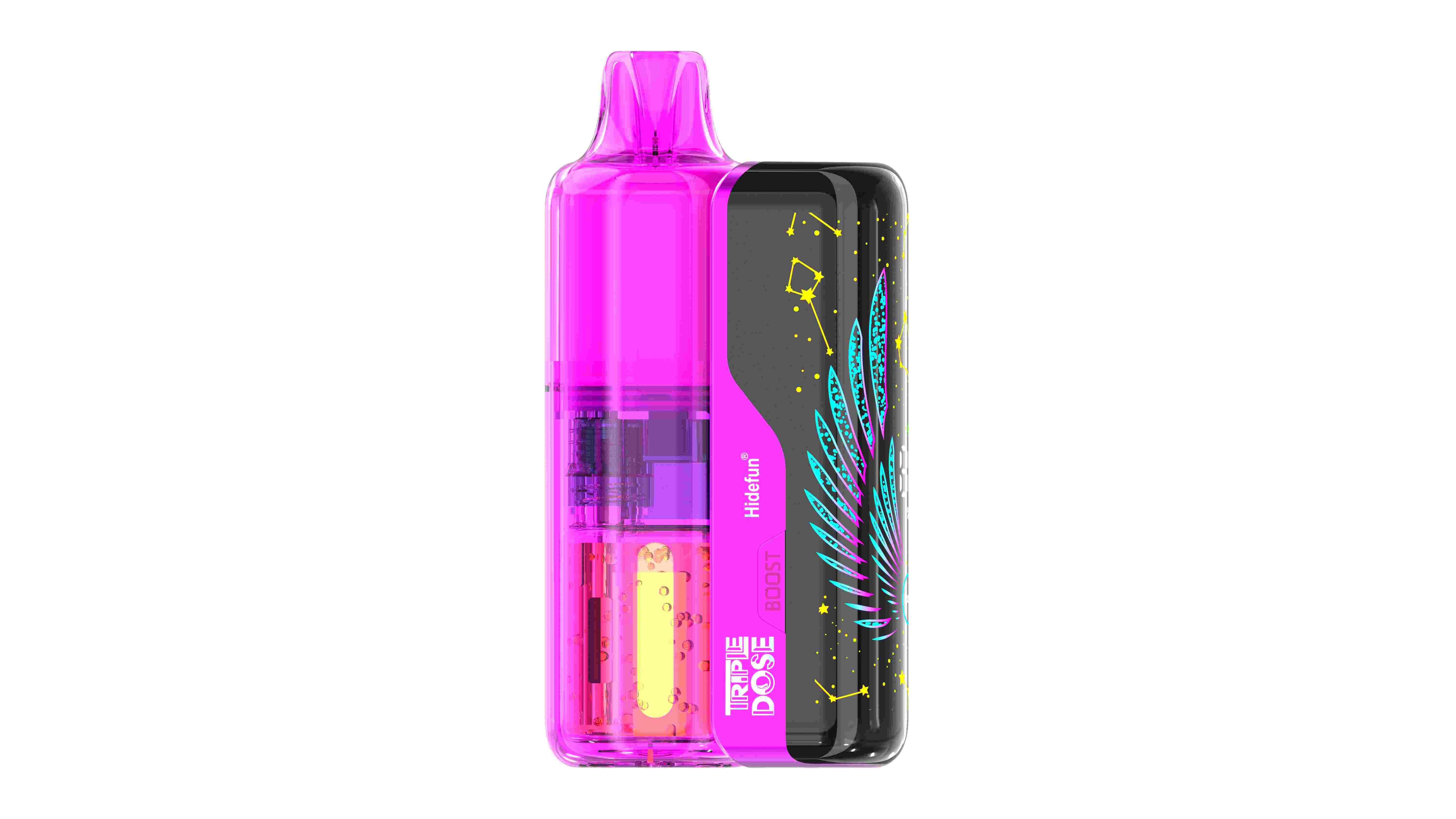 Strawberry B-Pop Disposable Vape - Hidefun Triple Dose 100K Kit